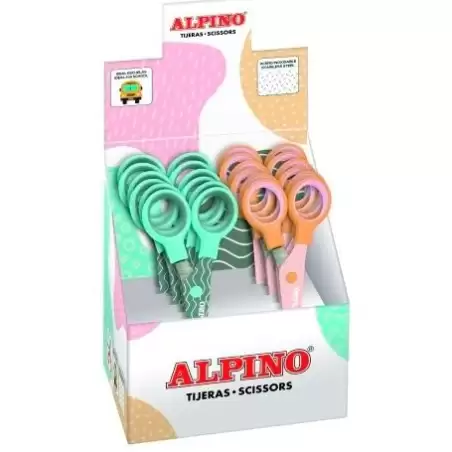 (PT0051) ALPINO TIJERAS ESCOLARES PASTEL C/SURTIDOS