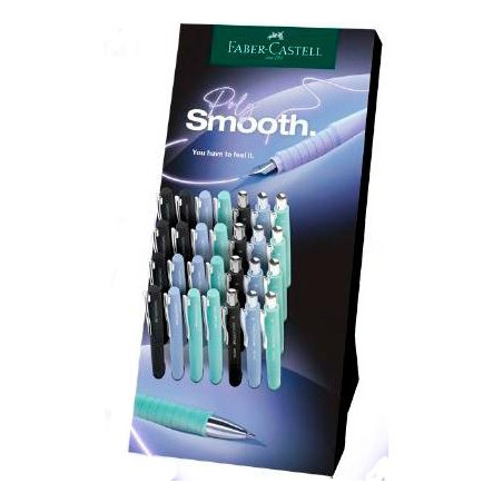 (241014) FABER CASTELL EXPOSITOR 16 PLUMAS POLY PEN + 12 BOLÍGRAFOS POLY BALL SURTIDO 2025