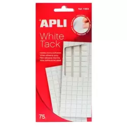(11803) APLI MASILLA PRECORTADA REMOVIBLE WHITE TACK 75GR BLANCO