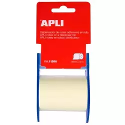 (11595) APLI DISPENSADOR DE NOTAS ADHESIVAS EN ROLLO 60MMX10M AMARILLO PASTEL
