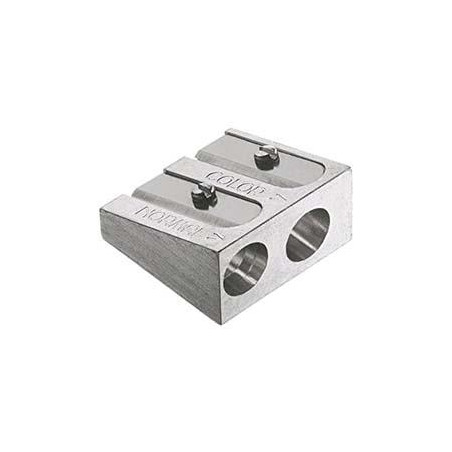 (185710) FABER CASTELL AFILALÁPICES DOBLE METÁLICO PLATEADO