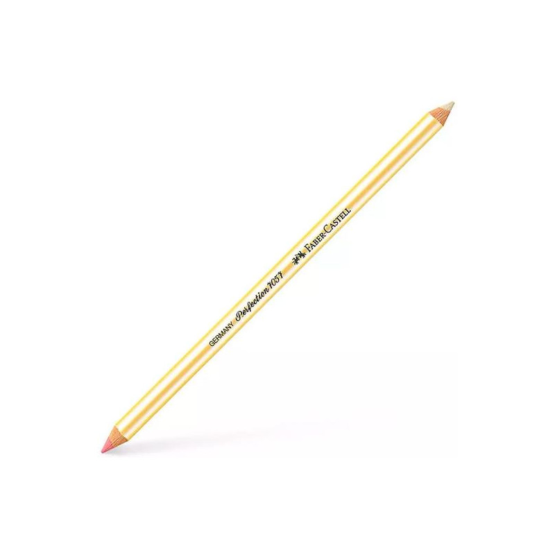 (185712) FABER CASTELL LÁPIZ GOMA MIXTO PERFECTION 7057 DOBLE PUNTA PARA TINTA Y GRAFITO