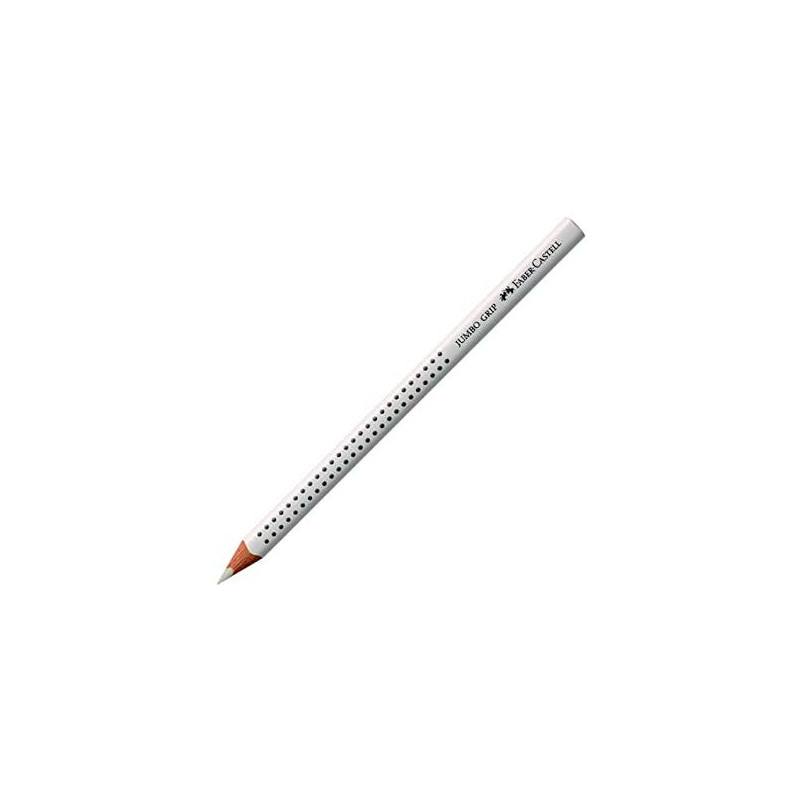(110901) FABER CASTELL LÁPICES DE COLORES JUMBO GRIP UNICOLOR BLANCO