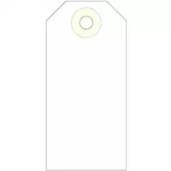 (121374) APLI ETIQUETAS COLGANTES C/ARANDELA 100X51MM CAJA DE 1000 CREMA