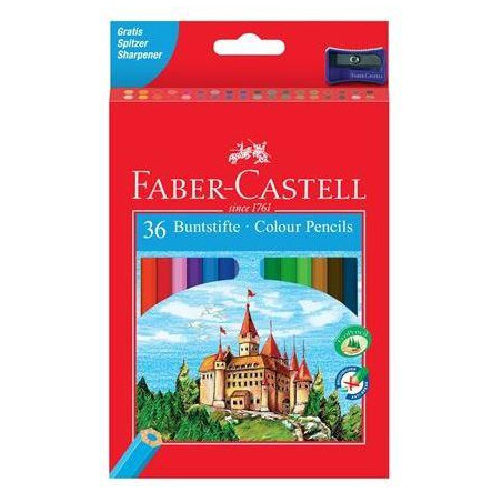 (120136) FABER CASTELL LÁPICES DE COLORES CLASSIC C/SURTIDOS ESTUCHE 36 UD