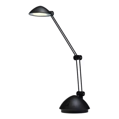(5040 NE MT) ARCHIVO 2000 LÁMPARA LED SOBREMESA DOBLE BRAZO ARTICULADO LUZ BLANCA CÁLIDA 130X340X220MM NEGRA METALIZADA