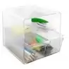 (6706 CS TP) ARCHIVO 2000 ORGANIZADOR ARCHICUBO 2 CAJÓN + 1 COMPARTIMENTO 190X150X150 MM CRISTAL TRANSPARENTE