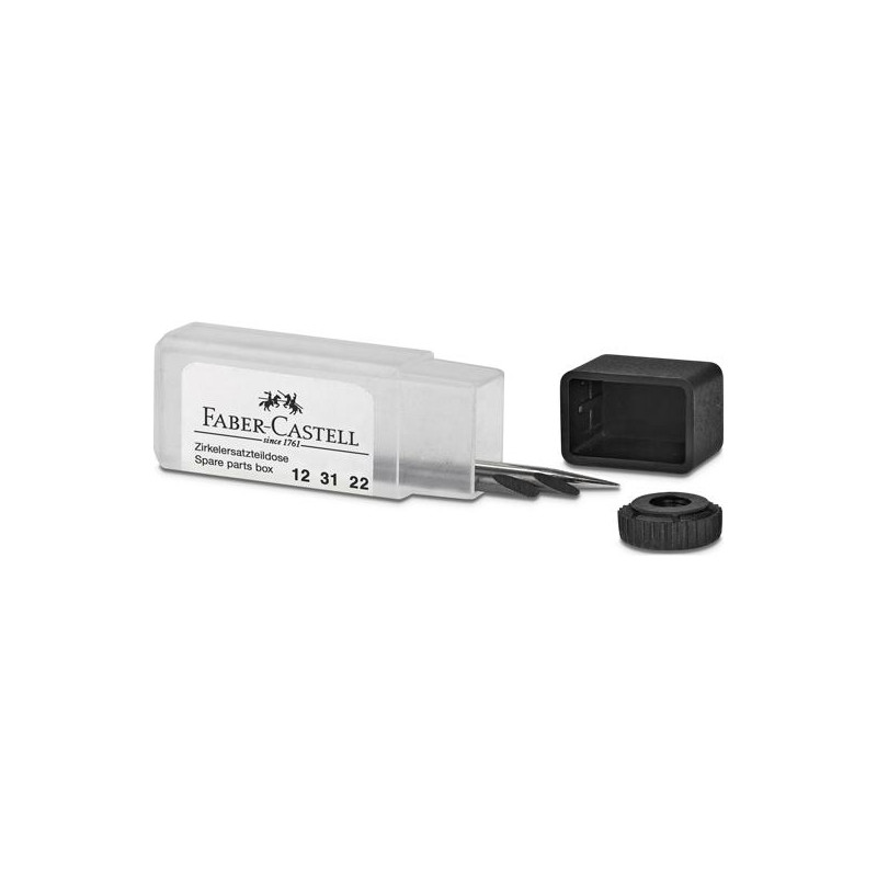 (123122) FABER CASTELL CAJA DE PIEZAS DE RECAMBIO PARA COMPÁS