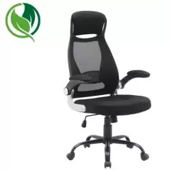 (6493 NE) ARCHIVO 2000 SILLA OPERATIVA BARBANTESA BASCULANTE RESPALDO ERGONOMICO C/REPOSACABEZAS NEGRO