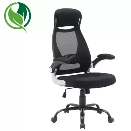 (6493 NE) ARCHIVO 2000 SILLA OPERATIVA BARBANTESA BASCULANTE RESPALDO ERGONOMICO C/REPOSACABEZAS NEGRO