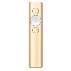 (910-004862) LOGITECH PUNTERO LASER SPOTLIGHT, INALÁMBRICO, 30 M., DE COLOR DORADO