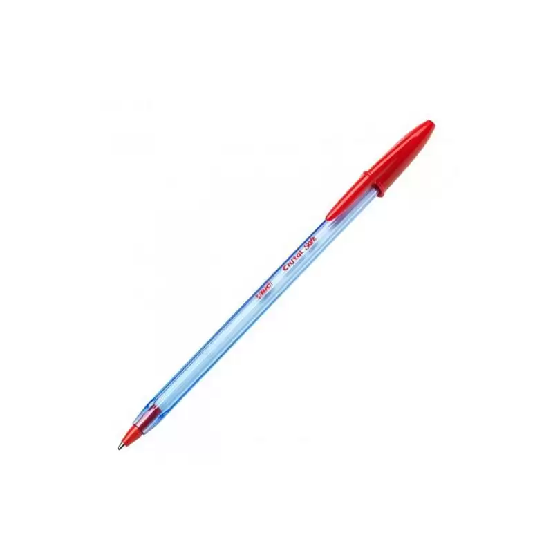 (918520) BIC BOLÍGRAFO CRISTAL SOFT ROJO CAJA 50 UD