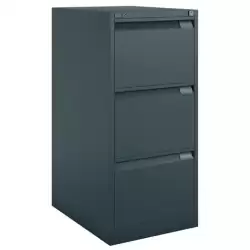 (1633A-AV1) BISLEY ARCHIVADOR METÁLICO BS1633 PREMIUM 3 CAJONES FOLIO CARPETAS COLGANTES MULTIFORMATO FONDO 62CM ANTRACITA