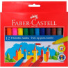 (554312) FABER CASTELL ROTULADORES JUMBO COLORES SURTIDOS ESTUCHE 12 UD
