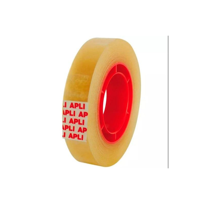 (11169) APLI CINTA ADHESIVA TRANSPARENTE ROLLO 12MM X 33M BOLSITA