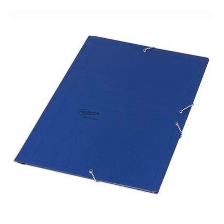 (18983) FABRISA CARPETA DE GOMAS AZUL BASICA SIN  SOLAPAS FOLIO