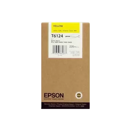 (C13T612400) EPSON TINTA  GF STYLUS PHOTO 7450/9450/7400/9400 CARTUCHO AMARILLO ALTA CAPACIDAD