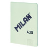 (57242G48GR) MILAN LIBRETA ENCOLADA A4 48H PAPEL 95GR  1 LÍNEA 7MM SERIE 1918 VERDE
