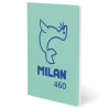 (57251G24GR460) MILAN LIBRETA GRAPADA A5 24H PAPEL BLANCO 95GR LISO COLECCIÓN 460 SINCE 1918 VERDE