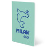 (57252G24GR460) MILAN LIBRETA GRAPADA A5 24H PAPEL BLANCO 95GR LÍNEA 7MM COLECCIÓN 460 SINCE 1918 VERDE