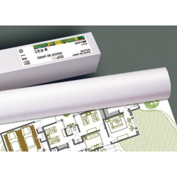 (16103) FABRISA ROLLO DE PAPEL PARA PLOTTER 610(24")X30X50MM 140GR BLANCO MATE