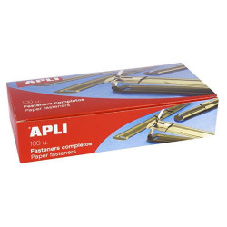 (11832) APLI FASTENERS METÁLICOS COMPLETO DORADO - 100UD-