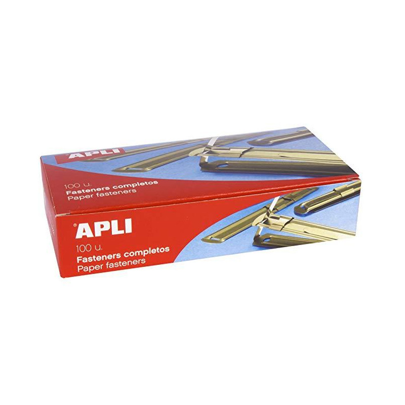 (11832) APLI FASTENERS METÁLICOS COMPLETO DORADO - 100UD-