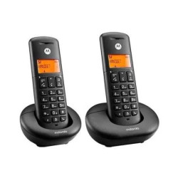 (F52000K50O2AES) MOTOROLA TELEFONO INALAMBRICO E202 NEGRO DECT DUO DIGITAL KIT DOS UNIDADES