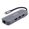 (NXDSUSBC03) NILOX DOCK STATION USB-C: 3XUSB 3.0, 2XHDMI, VGA, USB-C, RJ45
