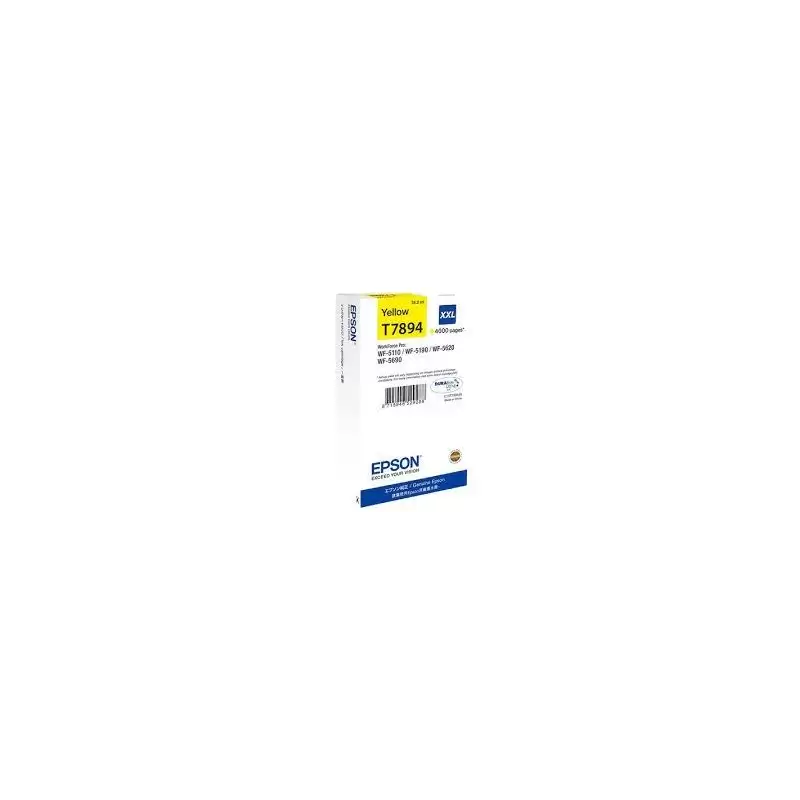 (C13T789440) EPSON CARTUCHO AMARILLO XXL 4000 PAGINAS WORKFORCE PRO WF-5XXX SERIES