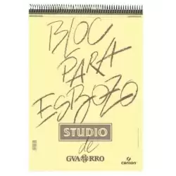 (C200005600) CANSON GUARRO BLOC PARA ESBOZO STUDIO ESPIRAL 90+10H A4 90GR MICROPERFORADO PACK 5 UD BLANCO AMARFILADO