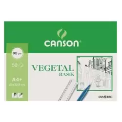 (C200400714) CANSON BLOC VEGETAL BASIK ENCOLADO 50 HOJAS 90 GR. 23X32