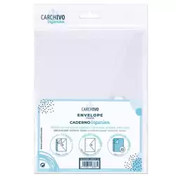 (66125001) CARCHIVO SOBRE INGENIOX A5 EXTRAÍBLE CIERRE C/VELCRO POLIPROPILENO TRANSPARENTE