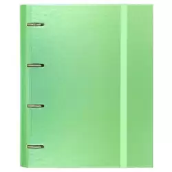 (12257421) CARCHIVO CARPETA ANILLAS 4X35MM CARPEBLOCK METAL C/RECAMBIO 100H A4 90GR 1 BANDA COLOR CARTÓN PLASTIFICADO VERDE