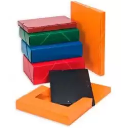 (3715BM30) CARCHIVO CARPETA DE PROYECTOS 15CM MONTADA CARTÓN COMPACTO PINTADO BRILLO CON GOMAS FOLIO AZUL