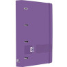 (400195368) OXFORD EUROPEANBINDER LIVE&GO CARPETA ANILLAS 4X35 A4+ C/RECAMBIO 5X5 WRITE&ERASE POLYFOAM LILA