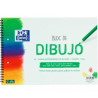 (400148236) OXFORD BLOC DIBUJO ESCOLAR MULTITALADRO 2 T/ BLANDA ESPIRAL 20H 130GR A4+ C/ RECUADRO LISO BLANCO