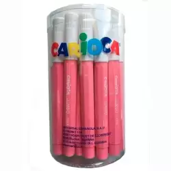 (403380/12) CARIOCA ROTULADOR JUMBO PUNTA GRUESA ROSA BOTE 30 UD