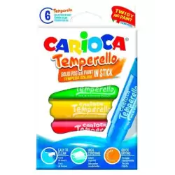 (42739) CARIOCA TÉMPERA SÓLIDA TEMPERELLO COLORES - CAJA DE 6