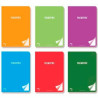 (20120) PACSA LIBRETA FLEXIPAC 48H A4 90GR PAUTA 2,5CM TAPAS PP PACK 6 UD COLORES SURTIDOS