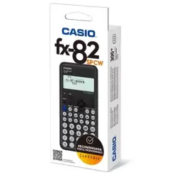 (FX-82SPCW) CASIO CALCULADORA CIENTIFICA NEGRA 15 Y 10+2 DÍGITOS 293 FUNCIONES Y 9 MEMORIAS FX-82SPCW
