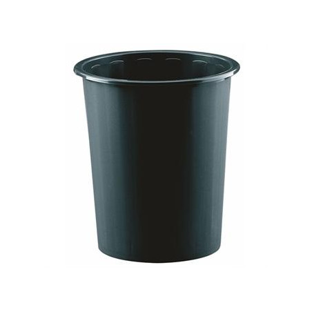 (305-02) FAIBO PAPELERA DE PLÁSTICO EN POLIPROPILENO 310X280 MM CERRADA 14 L SERIE 305 NEGRA