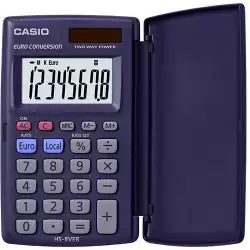 (HS-8VER) CASIO CALCULADORA DE OFICINA HS-8VER SOLAR 8 DÍGITOS VIOLETA OSCURO