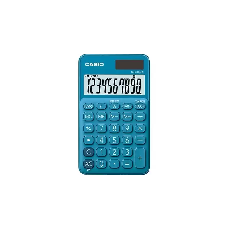 (SL-310UC-BU) CASIO CALCULADORA DE OFICINA SL-310UC-BU 10 DÍGITOS AZUL