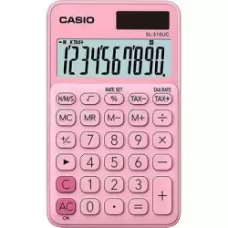 (SL-310UC-PK) CASIO CALCULADORA DE OFICINA SL-310UC-PK 10 DÍGITOS ROSA CLARO