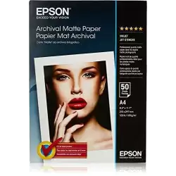 (C13S041342) EPSON PAPEL MATE LARGA DURACIÓN (ARCHIVAL MATTE PAPER) A4