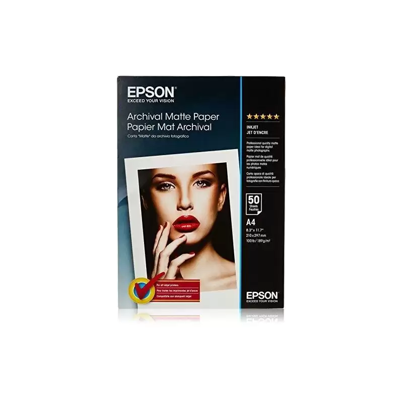 (C13S041342) EPSON PAPEL MATE LARGA DURACIÓN (ARCHIVAL MATTE PAPER) A4