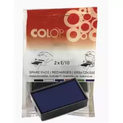(107126) COLOP ALMOHADILLA E/10 AZUL BLISTER -2U-