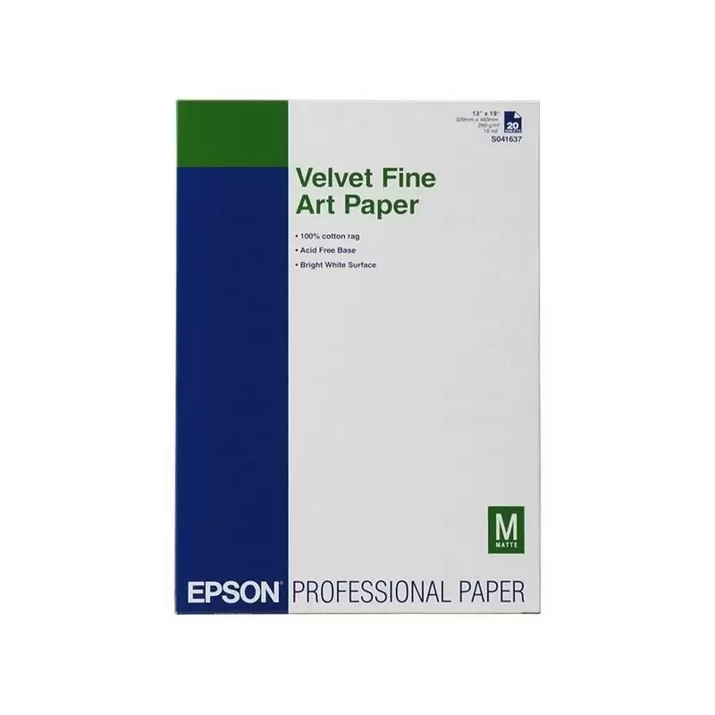 (C13S041637) EPSON GF PAPEL VELVET FINE ART. A3+