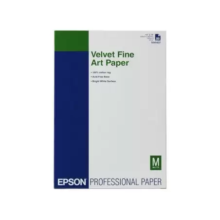(C13S041637) EPSON GF PAPEL VELVET FINE ART. A3+